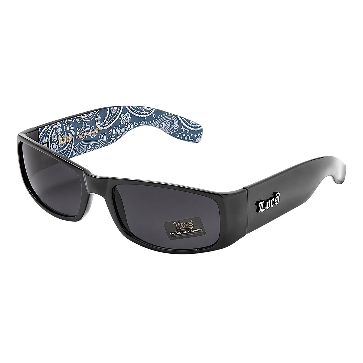 ロークスハードコアシェイド91263 BANDANA【LOCS HARDCORE SHADES】ブラック/バンダナブルー
