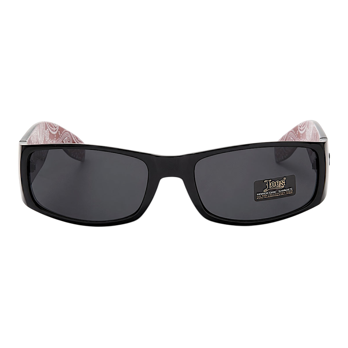 ロークスハードコアシェイド91263 BANDANA【LOCS HARDCORE SHADES】ブラック/バンダナレッド