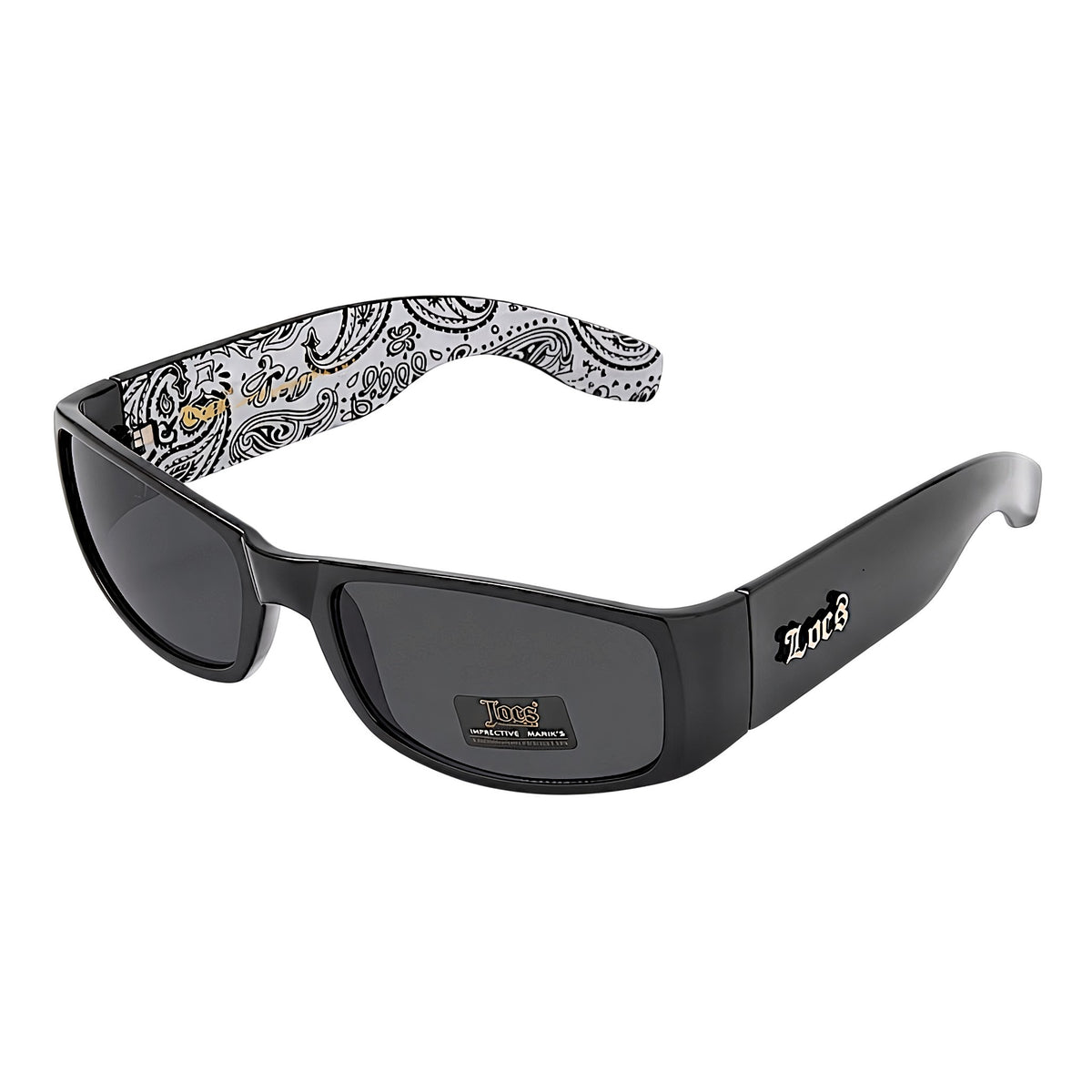 ロークスハードコアシェイド91263 BANDANA【LOCS HARDCORE SHADES】ブラック/バンダナホワイト