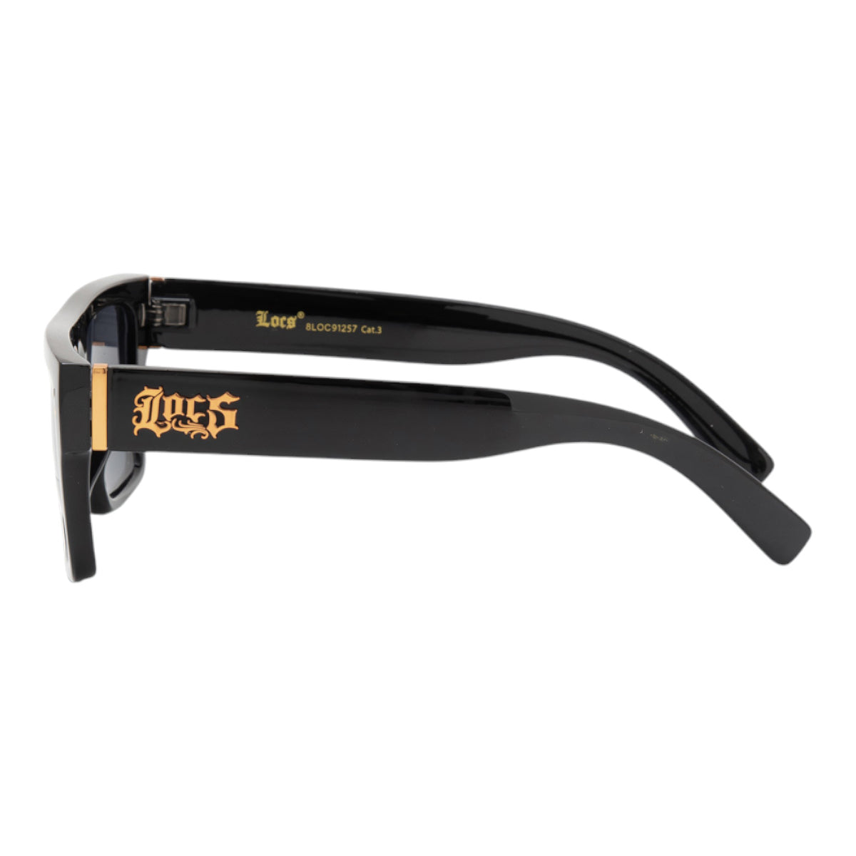 ロークスハードコアシェイド91257【LOCS HARDCORE SHADES】ゴールドロゴ